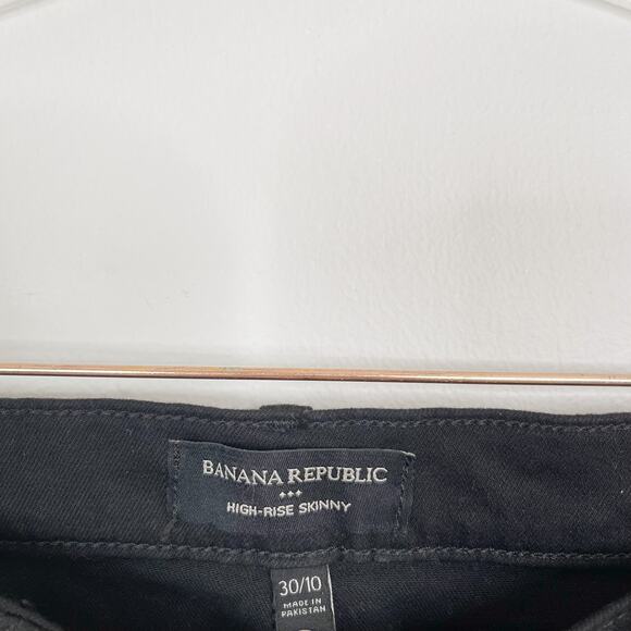 Banana Republic High Rise Skinny Black Jeans 30 P - Picture 7 of 11